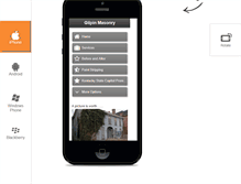 Tablet Screenshot of gilpinmasonry.com